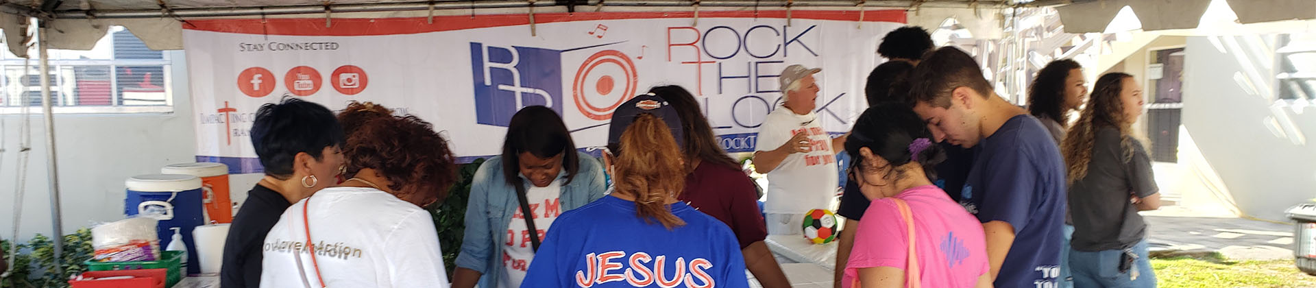 Group praying